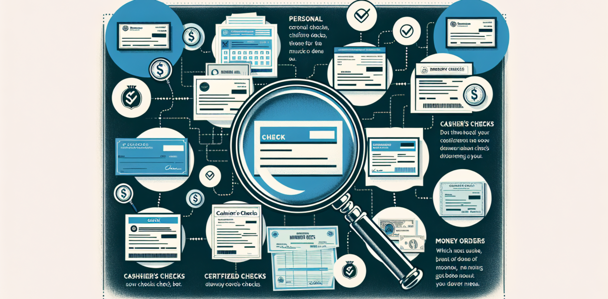 découvrez les différents types de chèques disponibles, comparez leurs caractéristiques et faites le meilleur choix pour vos besoins financiers.