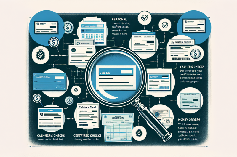 découvrez les différents types de chèques disponibles, comparez leurs caractéristiques et faites le meilleur choix pour vos besoins financiers.